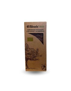 Turron de Chocolate con leche y almendras Bio 200g El Abuelo